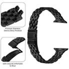 For Apple Watch 42mm / 41mm / 40mm / 38mm Small Waist Slingshot Buckle Steel Watch Band(Black) - 2