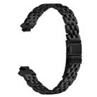 For Fitbit Inspire 1 / Inspire 2 Five Beads Slingshot Buckle Steel Watch Band(Black) - 2