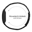 For Fitbit Inspire 1 / Inspire 2 Five Beads Slingshot Buckle Steel Watch Band(Black) - 3
