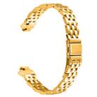 For Fitbit Inspire 1 / Inspire 2 Five Beads Slingshot Buckle Steel Watch Band(Gold) - 2