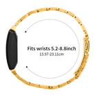 For Fitbit Inspire 1 / Inspire 2 Five Beads Slingshot Buckle Steel Watch Band(Gold) - 3