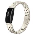For Fitbit Inspire 1 / Inspire 2 Five Beads Slingshot Buckle Steel Watch Band(Starlight) - 1