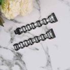 For Fitbit Versa 3 Oval Diamond Stainless Steel Watch Band(Black) - 3