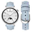 18mm Slim Genuine Leather Watch Band(Sky Blue) - 3