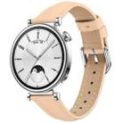 18mm Slim Genuine Leather Watch Band(Camel) - 1