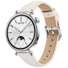 18mm Slim Genuine Leather Watch Band(Apricot) - 1