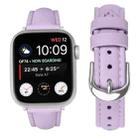 For Apple Watch 42mm / 41mm / 40mm / 38mm Small Waist PU Leather Watch Band(Light Purple) - 2