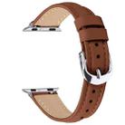 For Apple Watch 42mm / 41mm / 40mm / 38mm Small Waist PU Leather Watch Band(Brown) - 3