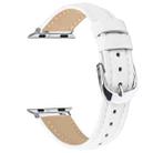 For Apple Watch 46mm / 49mm / 45mm / 44mm Small Waist PU Leather Watch Band(White) - 3