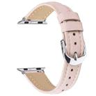 For Apple Watch 46mm / 49mm / 45mm / 44mm Small Waist PU Leather Watch Band(Sandpaper pink) - 3