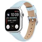 For Apple Watch 46mm / 49mm / 45mm / 44mm Small Waist PU Leather Watch Band(Sky Blue) - 1