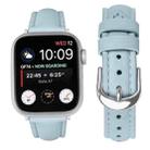 For Apple Watch 46mm / 49mm / 45mm / 44mm Small Waist PU Leather Watch Band(Sky Blue) - 2