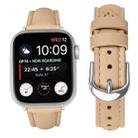 For Apple Watch 46mm / 49mm / 45mm / 44mm Small Waist PU Leather Watch Band(Camel Color) - 2