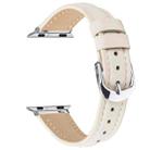 For Apple Watch 46mm / 49mm / 45mm / 44mm Small Waist PU Leather Watch Band(Almond) - 3