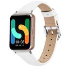 For Samsung Galaxy Fit3 Slim Genuine Leather Watch Band(White) - 1