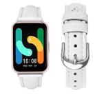 For Samsung Galaxy Fit3 Slim Genuine Leather Watch Band(White) - 3