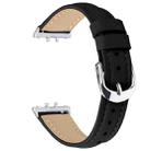 For Samsung Galaxy Fit3 Slim Genuine Leather Watch Band(Black) - 2