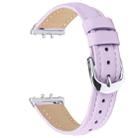 For Samsung Galaxy Fit3 Slim Genuine Leather Watch Band(Light Purple) - 2