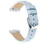 For Samsung Galaxy Fit3 Slim Genuine Leather Watch Band(Sky Blue) - 2