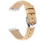 For Samsung Galaxy Fit3 Slim Genuine Leather Watch Band(Camel) - 2