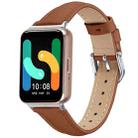 For Samsung Galaxy Fit3 Slim Genuine Leather Watch Band(Brown) - 1