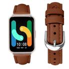 For Samsung Galaxy Fit3 Slim Genuine Leather Watch Band(Brown) - 3