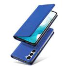 For Samsung Galaxy S23 5G Magnetism Skin Feel Card Holder Leather Phone Case(Blue) - 2