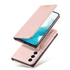 For Samsung Galaxy S23 5G Magnetism Skin Feel Card Holder Leather Phone Case(Rose Gold) - 2
