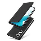 For Samsung Galaxy S23 5G Magnetism Skin Feel Card Holder Leather Phone Case(black) - 2