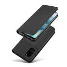 For Samsung Galaxy Note20 Ultra Magnetism Skin Feel Card Holder Leather Phone Case(black) - 2