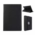 For iPad Air 11 2025 / 2024 / Air 10.9 2022 ENKAY 360 Degree Rotation Litchi Leather Smart Tablet Case(Black) - 1