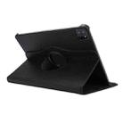 For iPad Air 11 2025 / 2024 / Air 10.9 2022 ENKAY 360 Degree Rotation Litchi Leather Smart Tablet Case(Black) - 2