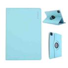For iPad Air 11 2025 / 2024 / Air 10.9 2022 ENKAY 360 Degree Rotation Litchi Leather Smart Tablet Case(Light Blue) - 1