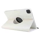 For iPad Pro 12.9 / Air 13 2025 / 2024 ENKAY 360 Degree Rotation Litchi Leather Smart Tablet Case(White) - 2
