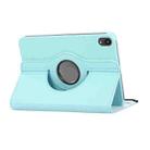 For iPad mini 2024 / mini 6 ENKAY 360 Degree Rotation Litchi Leather Smart Tablet Case(Light Blue) - 2