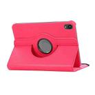 For iPad mini 2024 / mini 6 ENKAY 360 Degree Rotation Litchi Leather Smart Tablet Case(Rose Red) - 2