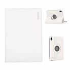 For iPad mini 2024 / mini 6 ENKAY 360 Degree Rotation Litchi Leather Smart Tablet Case(White) - 1