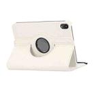 For iPad mini 2024 / mini 6 ENKAY 360 Degree Rotation Litchi Leather Smart Tablet Case(White) - 2