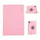 For iPad mini 2024 / mini 6 ENKAY 360 Degree Rotation Litchi Leather Smart Tablet Case(Pink) - 1
