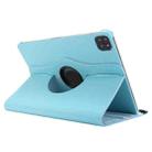 For iPad Pro 11 2024 ENKAY 360 Degree Rotation Litchi Leather Smart Tablet Case(Light Blue) - 2