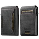 The Suteni denim pattern button automatically pops out the card box(Black) - 1