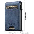 The Suteni denim pattern button automatically pops out the card box(Blue) - 2
