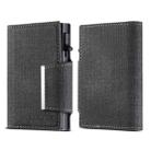Suteni Denim Buckle Button Automatically Pops Out the Card Box(Black) - 1