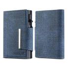 Suteni Denim Buckle Button Automatically Pops Out the Card Box(Blue) - 1