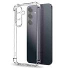 For Samsung Galaxy S25 5G NORTHJO 2 in 1 TPU Airbag Shockproof Phone Case with Screen Film(Clear) - 2