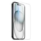 For iPhone 15 NORTHJO 2 in 1 TPU Airbag Shockproof Phone Case with Screen Film(Clear) - 3