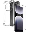 For Redmi Note 14 Pro 4G NORTHJO 2 in 1 TPU Airbag Shockproof Phone Case with Screen Film(Clear) - 1