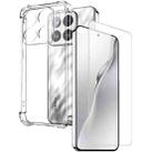 For Xiaomi 15 5G NORTHJO 2 in 1 TPU Airbag Shockproof Phone Case with Screen Film(Clear) - 1