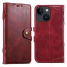 For iPhone 13 Suteni Q-03 Oil Wax Magnetic Clasp Leather Phone Case(Red) - 1