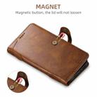 For iPhone 12 Pro Suteni Q-03 Oil Wax Magnetic Clasp Leather Phone Case(Brown) - 2